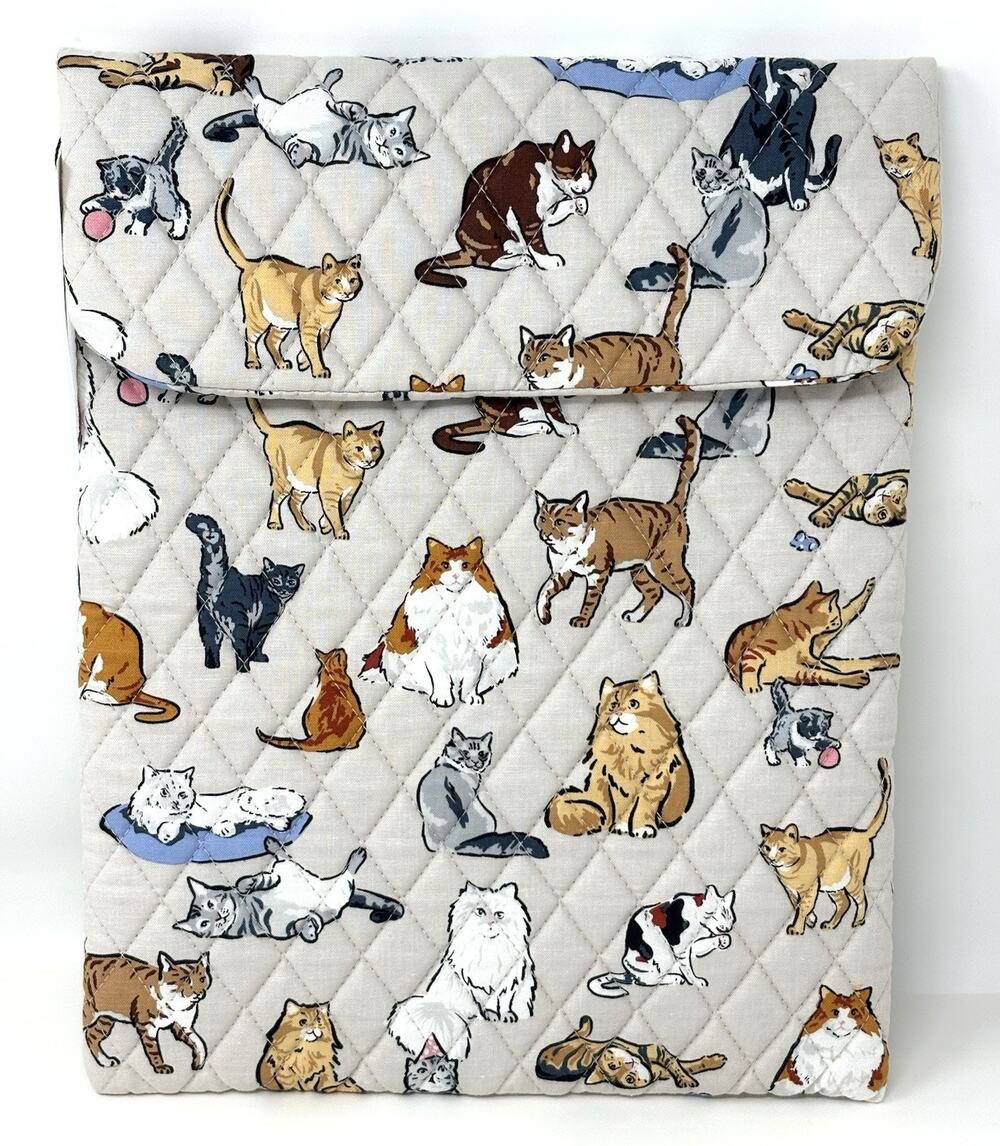Vera Bradley A Cat’s Life Small Tech Sleeve Cotton Up To 13 in Laptop Cat Lover